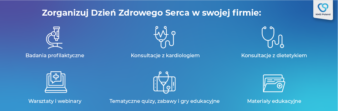 NMS Poland Dzień zdrowia w firmie - dzień zdrowia serca